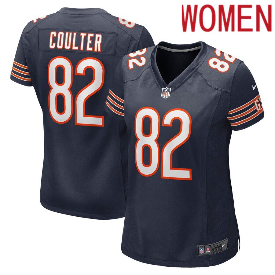 Women Chicago Bears #82 Isaiah Coulter Nike Navy Game NFL Jersey